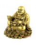 Brass launghing buddha sitting- r014