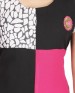 klasee georgette pink black kurti