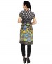 klasee black print multicolor kurti