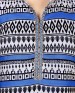 klasee georgette blue white printed kurti