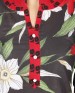 klasee red black printed camric kurti