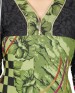 klasee georgette green black printed kurti