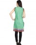 klasee green print cotton kurti