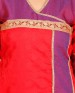 klasee purple red banarsi kurta