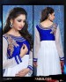 KMOZI White Latest Designer Anarkali Suit 