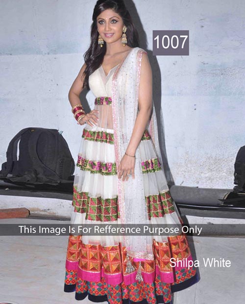 KMOZI Shilpa White Latest Designer Anarkali