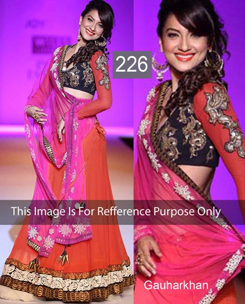 KMOZI Bollywood Gauharkhan Designer lengha Choli