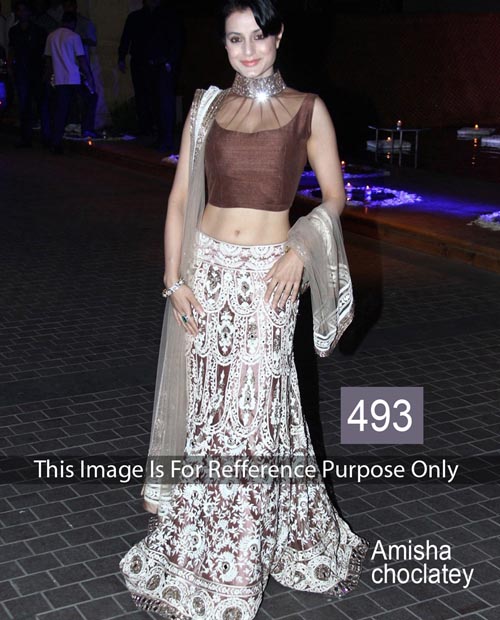 KMOZI Amisha Chocklaty Designer Lengha Choli