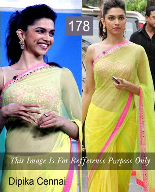 KMOZI Bollywood Replica Dipika Chennai Express Saree