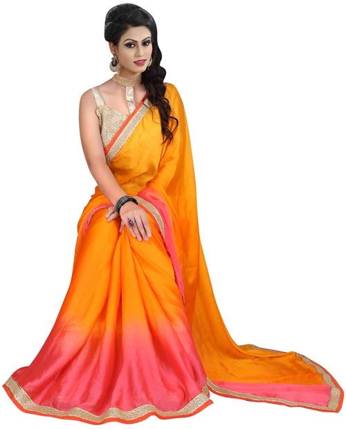 KMOZI Fancy Designer Saree Buy Online