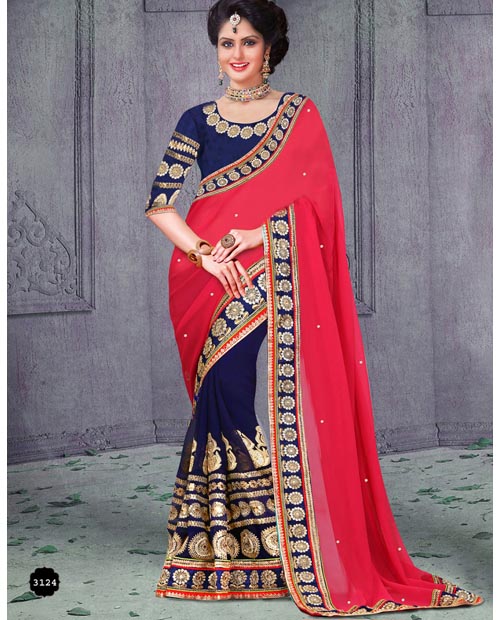 KMOZI Fancy Designer Saree Buy Online