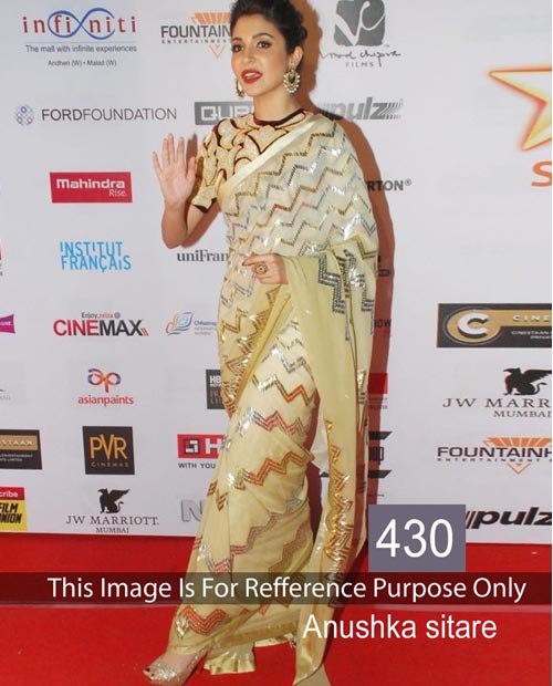 KMOZI Anushka Sitare Designer Saree