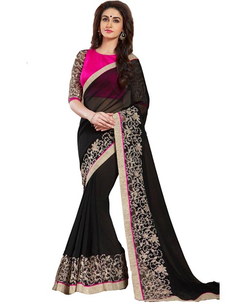 Magnetic Georgette Designer Saree-N175