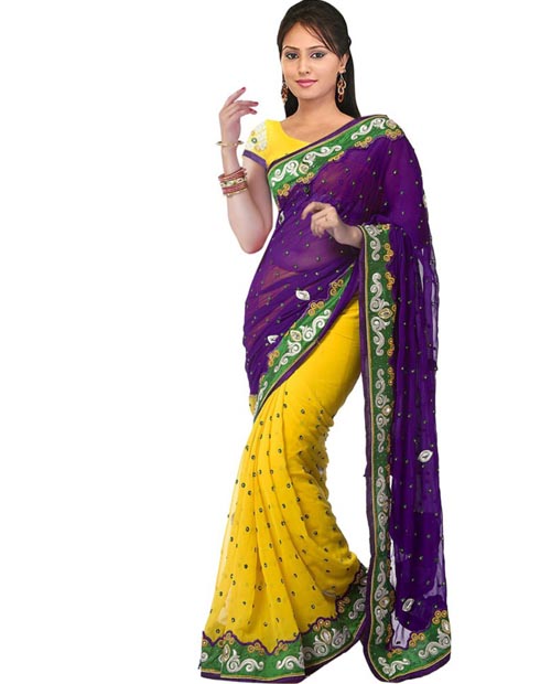 Magnetic Chiffon Designer Saree-N186