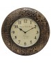 Handcraft Carving Wooden Round Wall Clock