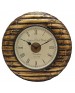 Unique Wooden Round Wall Clock in Roman Numeric