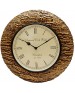 Brass Yellow Shade Round Wall Clock