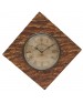 Antique Diamond Shape Wooden Wall Clock